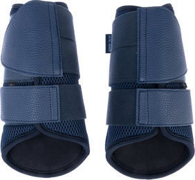 Produktbild von Nomad Tales Set Gamaschen und Hufglocken aus Kunstleder Blau Größe XL