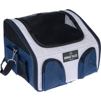 Produktbild von Nomad Tales Spirit Autositz für Hunde Mini Grau Blau aus Polyester L 42 x B 36 x H 33 cm