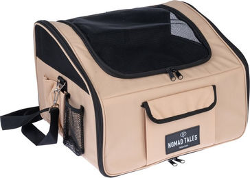 Produktbild von Nomad Tales Spirit Autositz für Hunde Mini in Beige aus Polyester L 44 x B 37 x H 30 cm