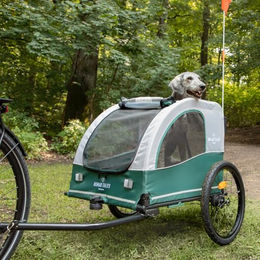 Nomad Tales Spirit Bike Trailer Fahrradanhänger und Jogger für Hunde großer Rassen aus wasserabweisendem Oxford-Gewebe bis 45 kg – Bild 1 von 10