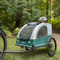 Produktbild von Nomad Tales Spirit Bike Trailer Fahrradanhänger und Jogger für Hunde großer Rassen aus wasserabweisendem Oxford-Gewebe bis 45 kg