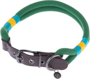 Produktbild von Nomad Tales Spirit Hundehalsband aus Tau in Grün Größe L 46-52 cm Halsumfang 40 mm breit