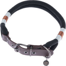 Produktbild von Nomad Tales Spirit Hundehalsband Ebony Schwarz aus Polyester Größe M 40-46 cm Halsumfang 35 mm breit