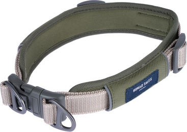 Produktbild von Nomad Tales Spirit Hundehalsband Padded aus Oxford-Gewebe Grün Größe M 47-51 cm 25 mm breit