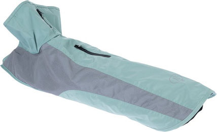 Produktbild von Nomad Tales Spirit Hunderegenmantel Reflective Mint waterproof aus Polyester mit 50 cm Rückenlänge