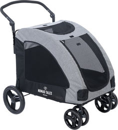 Produktbild von Nomad Tales Spirit Katzenbuggy für große Rassen in Grau Schwarz aus Polyester