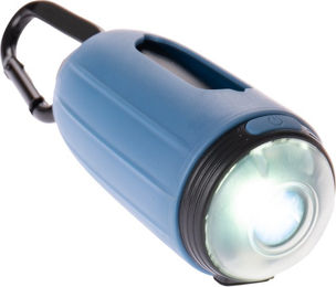 Produktbild von Nomad Tales Spirit Kotbeutelspender mit Taschenlampe und 1 Rolle Kotbeutel in Blau