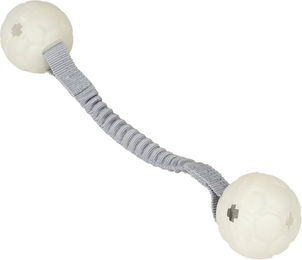Produktbild von Nomad Tales Spirit Leuchtender Spielball mit Tau aus Nylon Größe L Grau Weiß