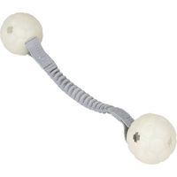 Produktbild von Nomad Tales Spirit Leuchtender Spielball mit Tau aus Nylon Größe L Grau Weiß