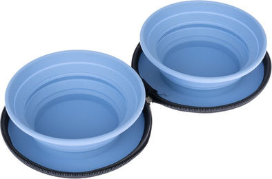 Produktbild von Nomad Tales Spirit Tragbarer Doppelnapf aus Silikon Blau 2 x 350 ml - 2 x 350 ml