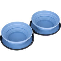 Produktbild von Nomad Tales Spirit Tragbarer Doppelnapf aus Silikon Blau 2 x 350 ml - 2 x 350 ml