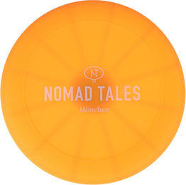 Produktbild von Nomad Tales Spirit USB LED Wurfscheibe aus Silikon in Orange Ø 20 x H 1 cm