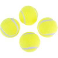 Produktbild von Nomad Tales Tennisball-Set für Hunde aus Gummi 4er Set Gelb und Grün