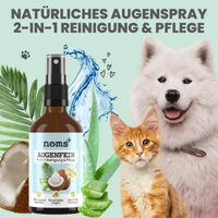 Produktbild von noms+ 2-in-1 Augenreiniger und Pflege mit kolloidalem Silber für Hunde und Katzen 50ml