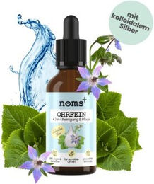 noms+ 2-in-1 Ohrfein Reinigung & Pflege für Hunde und Katzen mit kolloidalem Silber 50ml – Bild 1 von 4