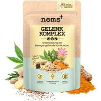 Produktbild von noms+ Gelenk-Komplex für Hunde mit MSM, Glucosamin, Hyaluronsäure, Omega-3 und Probiotika – 200 g allergenarme Soft-Snacks für Senioren und aktive Hunde