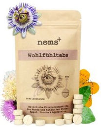 noms+ Wohlfühltabs zur Beruhigung für Hunde bei Stress und Angst 110g - 110 g – Bild 1 von 3
