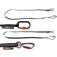 Produktbild von Non-stop dogwear Bungee Touring Hundeleine aus Nylon 3,8m Schwarz oder Braun - 3,8 m