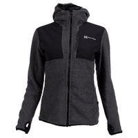 Produktbild von Non-stop dogwear Damen Kapuzenjacke Hoodie FZ schwarz/grau Größe L