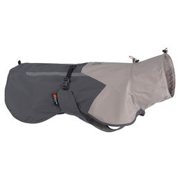 Produktbild von Non-stop dogwear Fjord Raincoat 2.0 Regenmantel für Hunde grau mit Rückenlänge 55 cm aus wasserdichtem Polyester