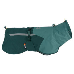 Produktbild von Non-stop dogwear Fjord Raincoat 2.0 Regenmantel für Hunde in Teal mit Rückenlänge 55 cm und bluesign® APPROVED Material