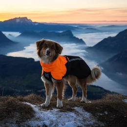 Non-stop dogwear Fjord Regenmantel 2.0 für Hunde, Grau, Rückenlänge 45 cm, wasserdicht – Bild 1 von 2