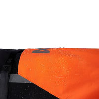 Produktbild von Non-stop dogwear Fjord Regenmantel 2.0 für Hunde Schwarz/Orange Rückenlänge 50 cm waterproof
