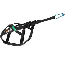 Non-stop dogwear Freemotion H-Back Hundegeschirr Schwarz Größe 10 aus wasserabweisendem Nylon – Bild 1 von 4