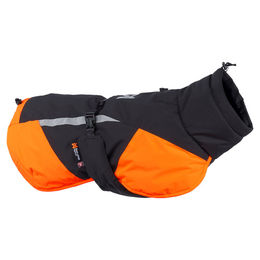 Produktbild von Non-stop dogwear Glacier Dog Jacket 3.0 Winterjacke für Hunde schwarz/orange wasserdicht