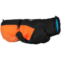 Produktbild von Non-stop dogwear Glacier Jacket 2.0 Hundejacke für kleine Hunde, wasserdicht, Schwarz/Orange, Größe 30