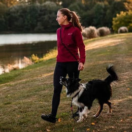 Non-stop dogwear Hoodie FZ Damen Wein XS – Bild 1 von 4