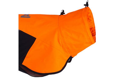 Non-stop dogwear Hundejacke Fjord Raincoat 2.0 Regenmantel wind- und wasserdicht Schwarz/Orange – Bild 1 von 4