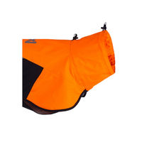Produktbild von Non-stop dogwear Hundejacke Fjord Raincoat 2.0 Regenmantel wind- und wasserdicht Schwarz/Orange