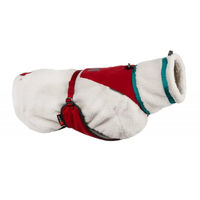 Produktbild von Non-stop dogwear Hundejacke Trekking Fleece Jacket Grau Türkis Rot Größe 60
