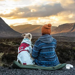 Non-stop dogwear Hundejacke Trekking-Fleecejacke Schwarz/Orange Größe 45 – Bild 1 von 2
