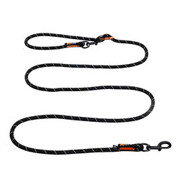 Non-stop dogwear Hundeleine Rock Leash Adjustable schwarz aus recyceltem Polyester - 2,5 m – Bild 1 von 13