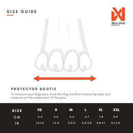 Non-Stop Dogwear Hundeschuhe Protector Booties für Riesenrassen Schwarz/Orange Größe XXL aus Nylon wasserabweisend – Bild 1 von 3