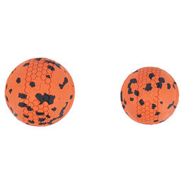 Non-Stop dogwear Hundespielzeug Ball aus Gummi in Schwarz-Orange für mittelgroße bis große Hunde aller Altersstufen – Bild 1 von 2
