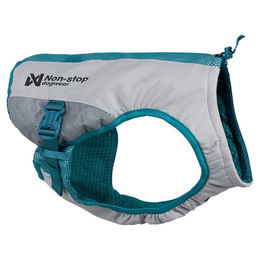 Produktbild von Non-stop dogwear Kühlweste für Hunde aus Polyester in Grau/Blau Größe M