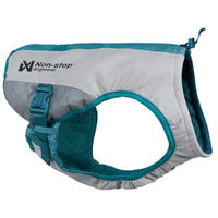 Produktbild von Non-Stop Dogwear Kühlweste für Hunde in Grau und Blaugrün Größe L