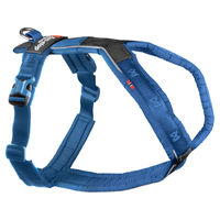 Produktbild von Non-stop dogwear Line Harness 5.0 Hundegeschirr Y-Geschirr aus Nylon Blau Größe 2 wasserdicht