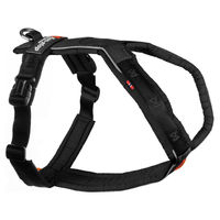 Produktbild von Non-stop dogwear Line Harness 5.0 Hundegeschirr Y-Geschirr aus Nylon Schwarz Größe 7