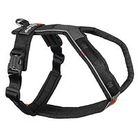 Produktbild von Non-stop dogwear Line Harness 5.0 Hundegeschirr Y-Geschirr aus Nylon Schwarz Klein