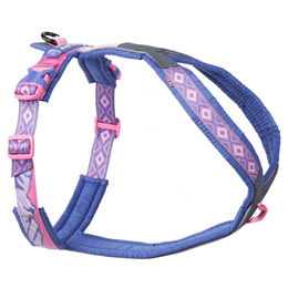 Non-stop dogwear Line Harness 5.0 Rachel Pohl Edition Hundegeschirr Y-Geschirr aus Polyester in Purple/Pink/Bunt Größe M – Bild 1 von 7