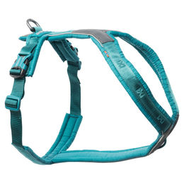 Non-stop dogwear Line Harness 5.0 Y-Geschirr für Hunde aus Nylon in Türkis Größe 1 wasserabweisend – Bild 1 von 5