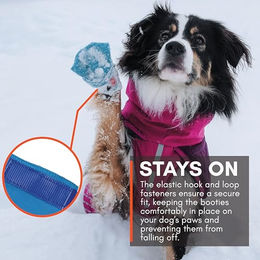 Non-stop dogwear Long Distance Booties Pfotenschuhe für Hunde Blau Größe L – Bild 1 von 3