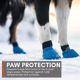Non-stop dogwear Long Distance Booties Pfotenschuhe für Hunde Blau Größe S 4er Pack – Bild 1 von 3