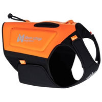 Produktbild von Non-stop dogwear Protector Hundeweste aus Neopren wasserdicht Orange Schwarz Größe XS