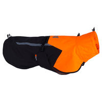 Produktbild von Non-stop dogwear Regenmantel Fjord Raincoat 2.0 für Hunde schwarz/orange wasserdicht Rückenlänge 80 cm