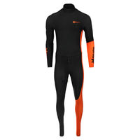Produktbild von Non-stop dogwear Rennanzug Racesuit für Hunde Schwarz/Orange Größe XS